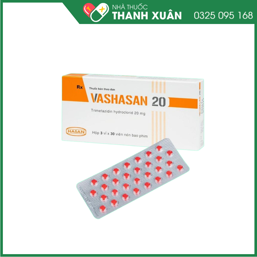 Vashasan 20 bổ sung/hỗ trợ vào biện pháp trị liệu hiện có để điều trị triệu chứng ở bệnh nhân đau thắt ngực ổn định